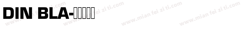 DIN BLA字体转换